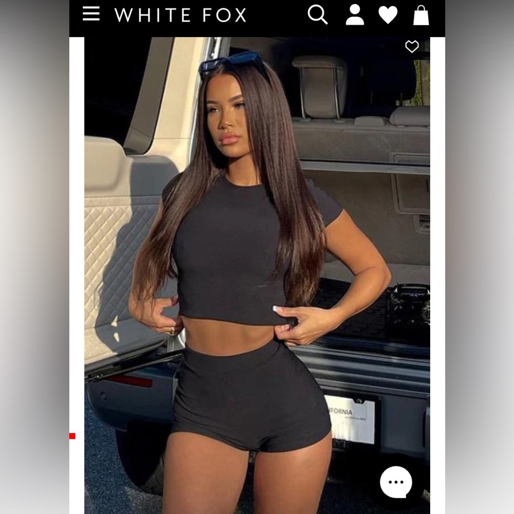 NWT White Fox Booty Shorts - Size XS